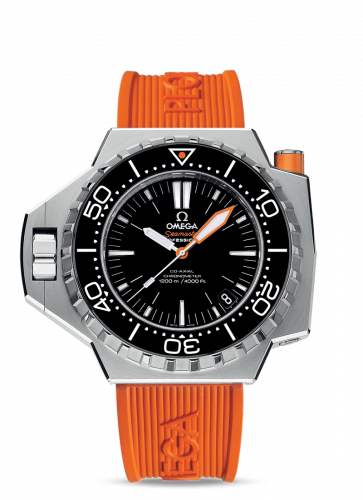 Watch Winder for watch Omega Seamaster PloProf Seamaster PloProf Co-Axial Stainless Steel / Black / Orange