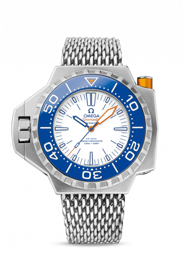 Watch Winder for watch Omega Seamaster PloProf Seamaster PloProf Co-Axial Master Chronometer Titanium / White / Blue