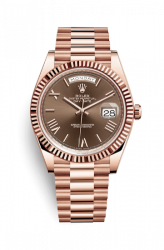 Watch Winder for watch Rolex Day-Date 40 Day-Date 40 Everose / Chocolate - Roman