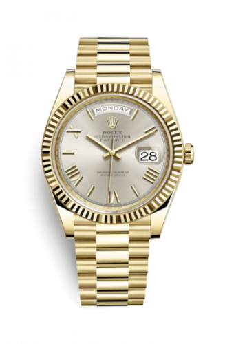 Watch Winder for watch Rolex Day-Date 40 Day-Date 40 Yellow Gold / Silver - Roman