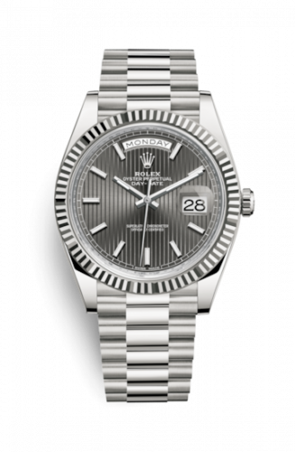 Watch Winder for watch Rolex Day-Date 40 Day-Date 40 White Gold / Dark Rhodium Tuxedo