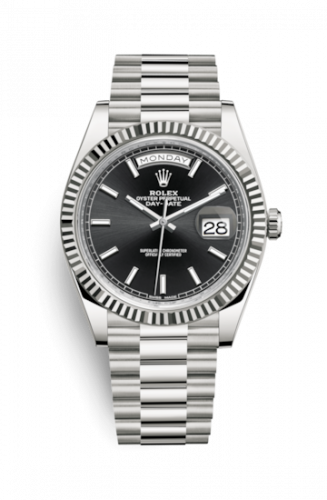 Watch Winder for watch Rolex Day-Date 40 Day-Date 40 White Gold / Black