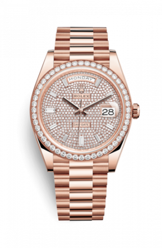 Watch Winder for watch Rolex Day-Date 40 Day-Date 40 Everose / Diamond / Paved