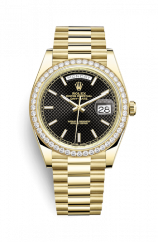 Watch Winder for watch Rolex Day-Date 40 Day-Date 40 Yellow Gold / Diamond / Black