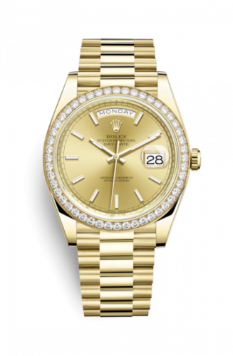 Watch Winder for watch Rolex Day-Date 40 Day-Date 40 Yellow Gold / Diamond / Champagne