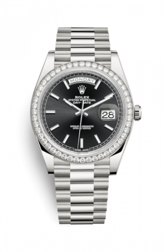 Watch Winder for watch Rolex Day-Date 40 Day-Date 40 White Gold / Diamond / Black