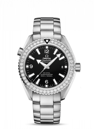 Watch Winder for watch Omega Seamaster Planet Ocean Seamaster Planet Ocean 600M Co-Axial 42 Stainless Steel / Diamond / Black / Bracelet