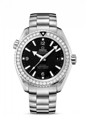 Watch Winder for watch Omega Seamaster Planet Ocean Seamaster Planet Ocean 600M Co-Axial 45.5 Stainless Steel / Diamond / Black / Bracelet