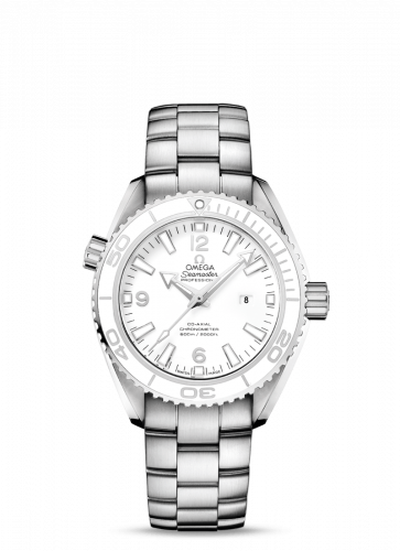 Watch Winder for watch Omega Seamaster Planet Ocean Seamaster Planet Ocean 600M Co-Axial 37.5 Stainless Steel / White / Bracelet