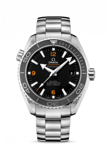 Watch Winder for watch Omega Seamaster Planet Ocean Seamaster Planet Ocean 600M Co-Axial 45.5 Stainless Steel / Orange Numerals / Bracelet / Panama Canal