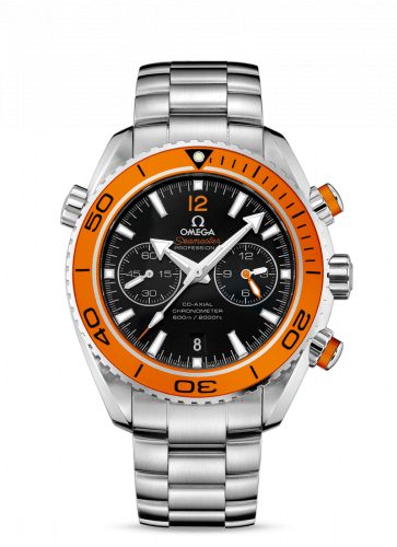 Watch Winder for watch Omega Seamaster Planet Ocean Seamaster Planet Ocean 600M Co-Axial 45.5 Chronograph Stainless Steel / Orange / Bracelet