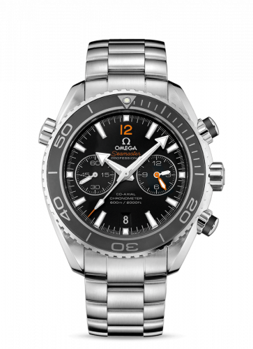 Watch Winder for watch Omega Seamaster Planet Ocean Seamaster Planet Ocean 600M Co-Axial 45.5 Chronograph Stainless Steel / Orange Numerals / Bracelet