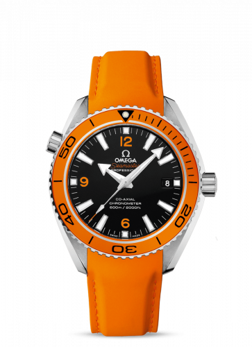 Watch Winder for watch Omega Seamaster Planet Ocean Seamaster Planet Ocean 600M Co-Axial 42 Stainless Steel / Orange / Orange Rubber