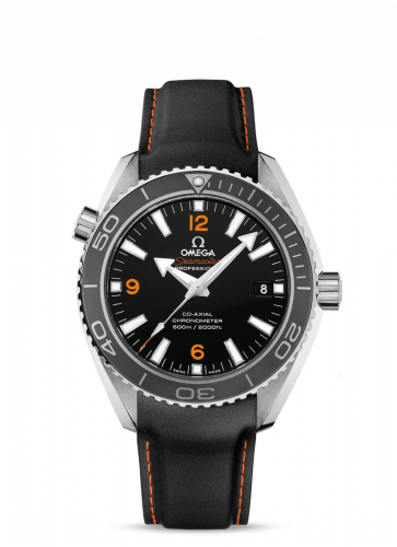 Watch Winder for watch Omega Seamaster Planet Ocean Seamaster Planet Ocean 600M Co-Axial 42 Stainless Steel / Orange Numerals / Rubber