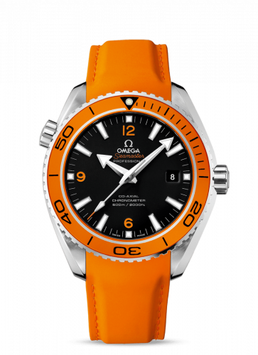 Watch Winder for watch Omega Seamaster Planet Ocean Seamaster Planet Ocean 600M Co-Axial 45.5 Stainless Steel / Orange / Orange Rubber