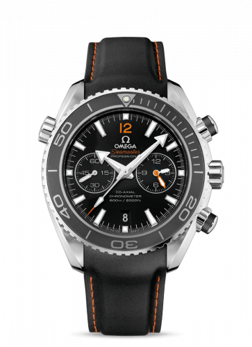 Watch Winder for watch Omega Seamaster Planet Ocean Seamaster Planet Ocean 600M Co-Axial 45.5 Chronograph Stainless Steel / Orange Numerals / Rubber