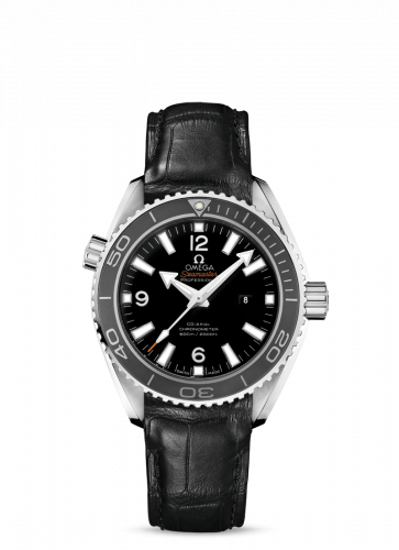 Watch Winder for watch Omega Seamaster Planet Ocean Seamaster Planet Ocean 600M Co-Axial 37.5 Stainless Steel / Black / Alligator