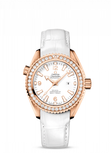 Watch Winder for watch Omega Seamaster Planet Ocean Seamaster Planet Ocean 600M Co-Axial 37.5 Red Gold / Diamond / White / Alligator