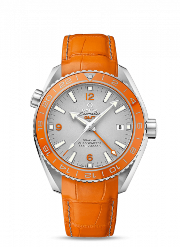 Watch Winder for watch Omega Seamaster Planet Ocean Seamaster Planet Ocean 600M Co-Axial 43.5 GMT Platinum / Orange / Alligator