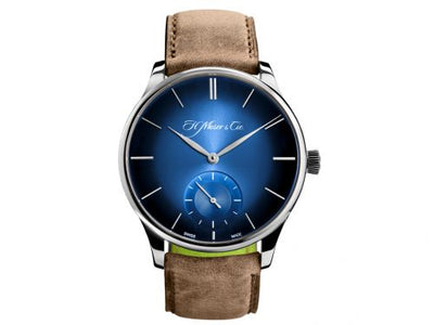 Remontoir à montres pour montre H. Moser & Cie Venturer Venturer Small Seconds XL Funky Bleu, Or Blanc