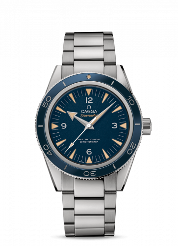 Watch Winder for watch Omega Seamaster 300 Seamaster 300 Master Co-Axial Titanium / Blue / Bracelet