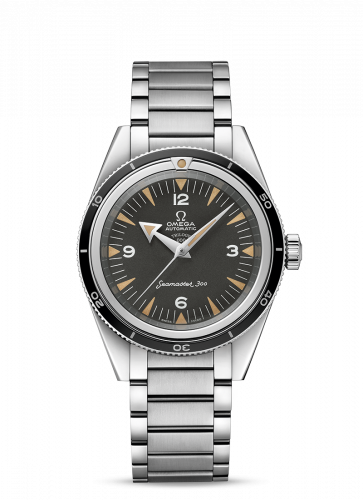 Watch Winder for watch Omega Seamaster 300 Seamaster 300 Master Co-Axial Stainless Steel / Black / Bracelet / 60th Anniversary / Trilogy Box