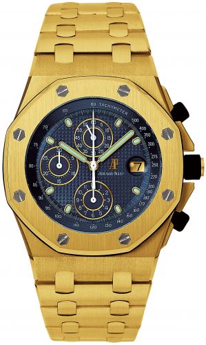 Watch Winder for watch Audemars Piguet Royal Oak Offshore Royal Oak OffShore 25721 Chronograph Yellow Gold / Blue