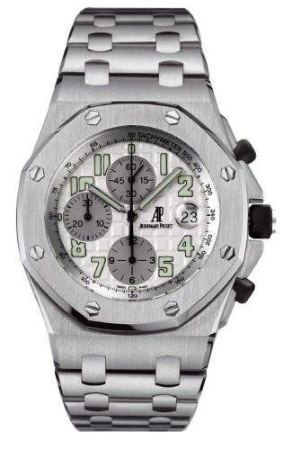 Watch Winder for watch Audemars Piguet Royal Oak Offshore Royal Oak OffShore 25721 Chronograph Stainless Steel / Silver