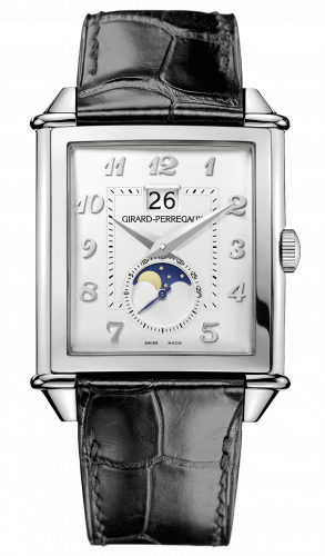Remontoir à montres pour montre Girard-Perregaux Vintage 1945 Vintage 1945 XXL Large Date and Moonphases Stainless Steel / Argent