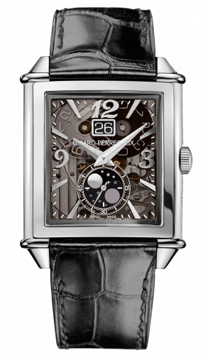 Remontoir à montres pour montre Girard-Perregaux Vintage 1945 Vintage 1945 XXL Large Date and Moonphases Stainless Steel / Gris Sapphire