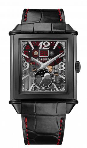Remontoir à montres pour montre Girard-Perregaux Vintage 1945 Vintage 1945 XXL Large Date and Moonphases Titanium DLC / Gris Sapphire