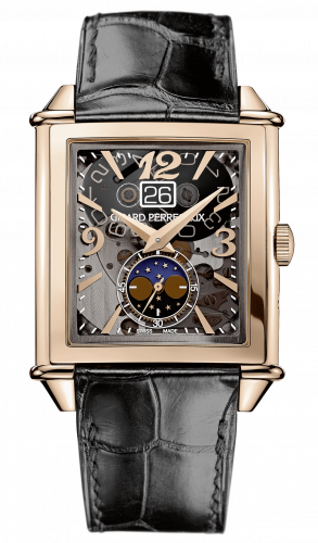 Remontoir à montres pour montre Girard-Perregaux Vintage 1945 Vintage 1945 XXL Large Date and Moonphases Rose Or / Gris Sapphire