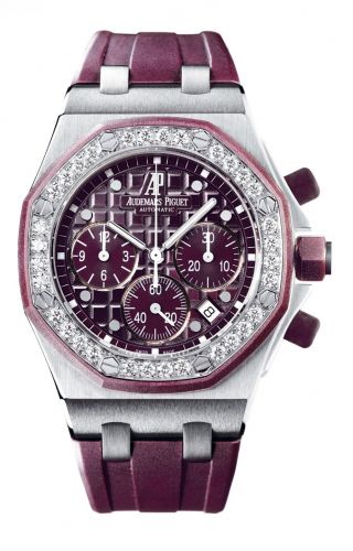 Watch Winder for watch Audemars Piguet Royal Oak Offshore Royal Oak OffShore 26048 Lady Chronograph Stainless Steel / Plum