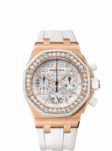 Watch Winder for watch Audemars Piguet Royal Oak Offshore Royal Oak OffShore 26048 Lady Chronograph Pink Gold / White