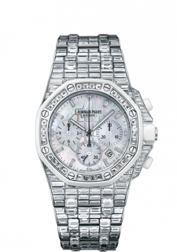 Watch Winder for watch Audemars Piguet Royal Oak Offshore Royal Oak OffShore 26114 Chronograph White Gold / Baguette / MOP