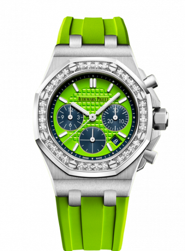 Watch Winder for watch Audemars Piguet Royal Oak Offshore Royal Oak OffShore 26231 Lady Chronograph Stainless Steel / Green / Diamond