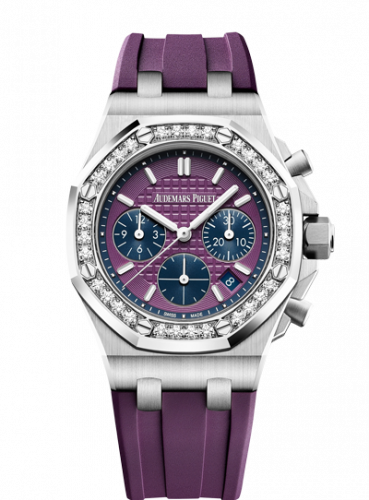 Watch Winder for watch Audemars Piguet Royal Oak Offshore Royal Oak OffShore 26231 Lady Chronograph Stainless Steel / Plum / Diamond
