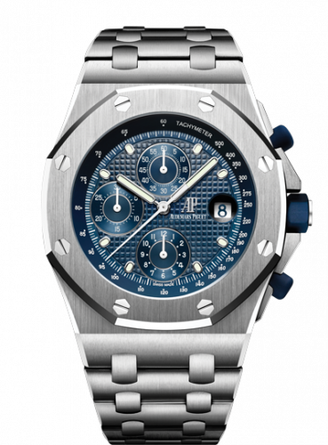 Uhrenbeweger für Uhr Audemars Piguet Royal Oak Offshore Royal Oak Offshore 26237 Stainless Steel / Blue / Bracelet / 25th Anniversary