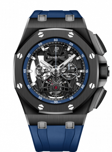 Uhrenbeweger für Uhr Audemars Piguet Royal Oak Offshore Royal Oak Offshore Tourbillon Chronograph Openworked Ceramic / Rubber