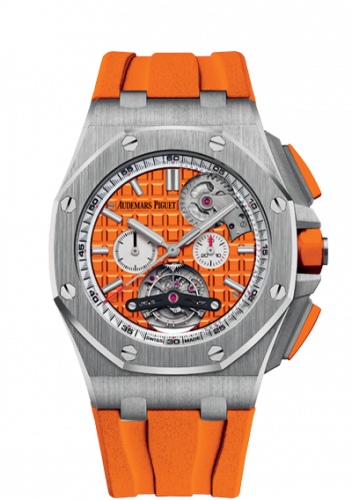 Uhrenbeweger für Uhr Audemars Piguet Royal Oak Offshore Royal Oak Offshore Tourbillon Chronograph Selfwinding Stainless Steel / Orange