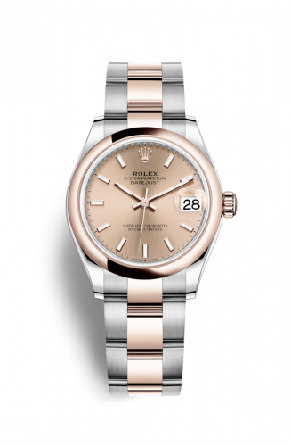 Remontoir à montres pour montre Rolex Datejust 31 Datejust 31 Stainless Steel/ Rose Or / Domed / Rose / Oyster