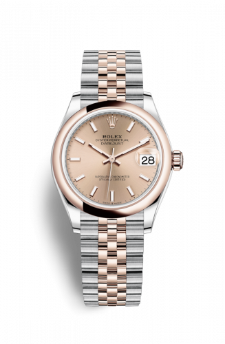 Remontoir à montres pour montre Rolex Datejust 31 Datejust 31 Stainless Steel/ Rose Or / Domed / Rose / Jubilee