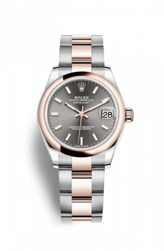 Remontoir à montres pour montre Rolex Datejust 31 Datejust 31 Stainless Steel/ Rose Or / Domed / Gris / Oyster