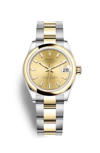 Remontoir à montres pour montre Rolex Datejust 31 Datejust 31 Stainless Steel / Yellow Or / Domed / Champagne / Oyster