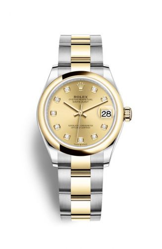 Remontoir à montres pour montre Rolex Datejust 31 Datejust 31 Stainless Steel / Yellow Or / Domed / Champagne - Diamond / Oyster