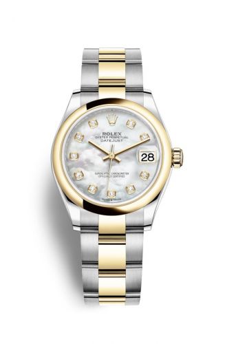 Remontoir à montres pour montre Rolex Datejust 31 Datejust 31 Stainless Steel / Yellow Or / Domed / MOP / Oyster