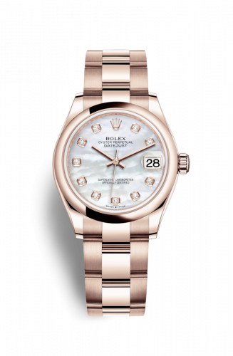 Remontoir à montres pour montre Rolex Datejust 31 Datejust 31 Rose Or / Domed / MOP / Oyster