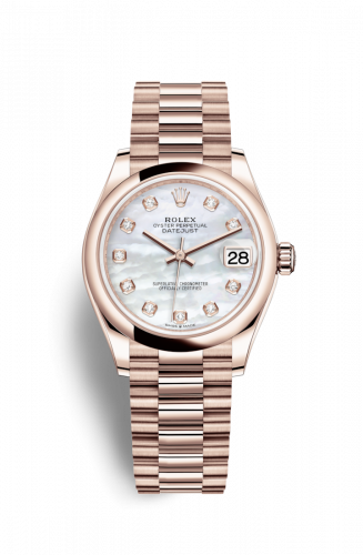 Remontoir à montres pour montre Rolex Datejust 31 Datejust 31 Rose Or / Domed / MOP / President