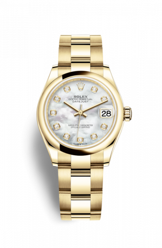 Remontoir à montres pour montre Rolex Datejust 31 Datejust 31 Yellow Or / Domed / MOP / Oyster