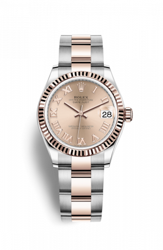 Remontoir à montres pour montre Rolex Datejust 31 Datejust 31 Stainless Steel/ Rose Or / Fluted / Rose - Roman / Oyster